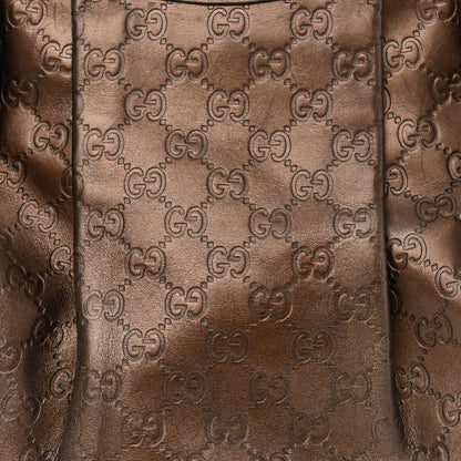 Gucci Metallic Guccissima Medium Sukey Tote Bronze 8 of 14