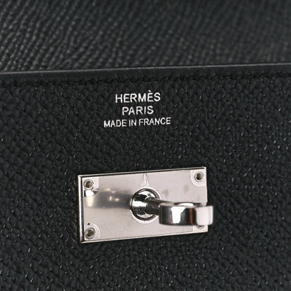 Hermes Epsom Kelly Longue Wallet Black 6 of 11