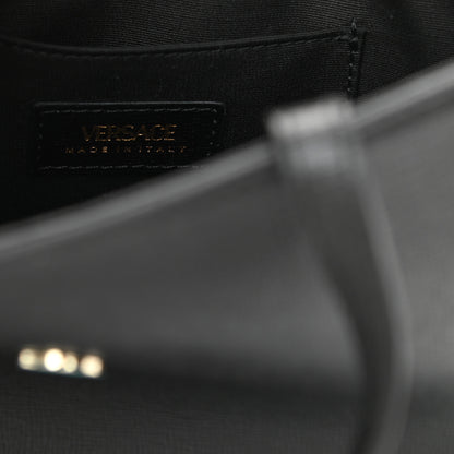 Versace Saffiano Virtus Top Handle Shoulder Bag Black 6 of 7