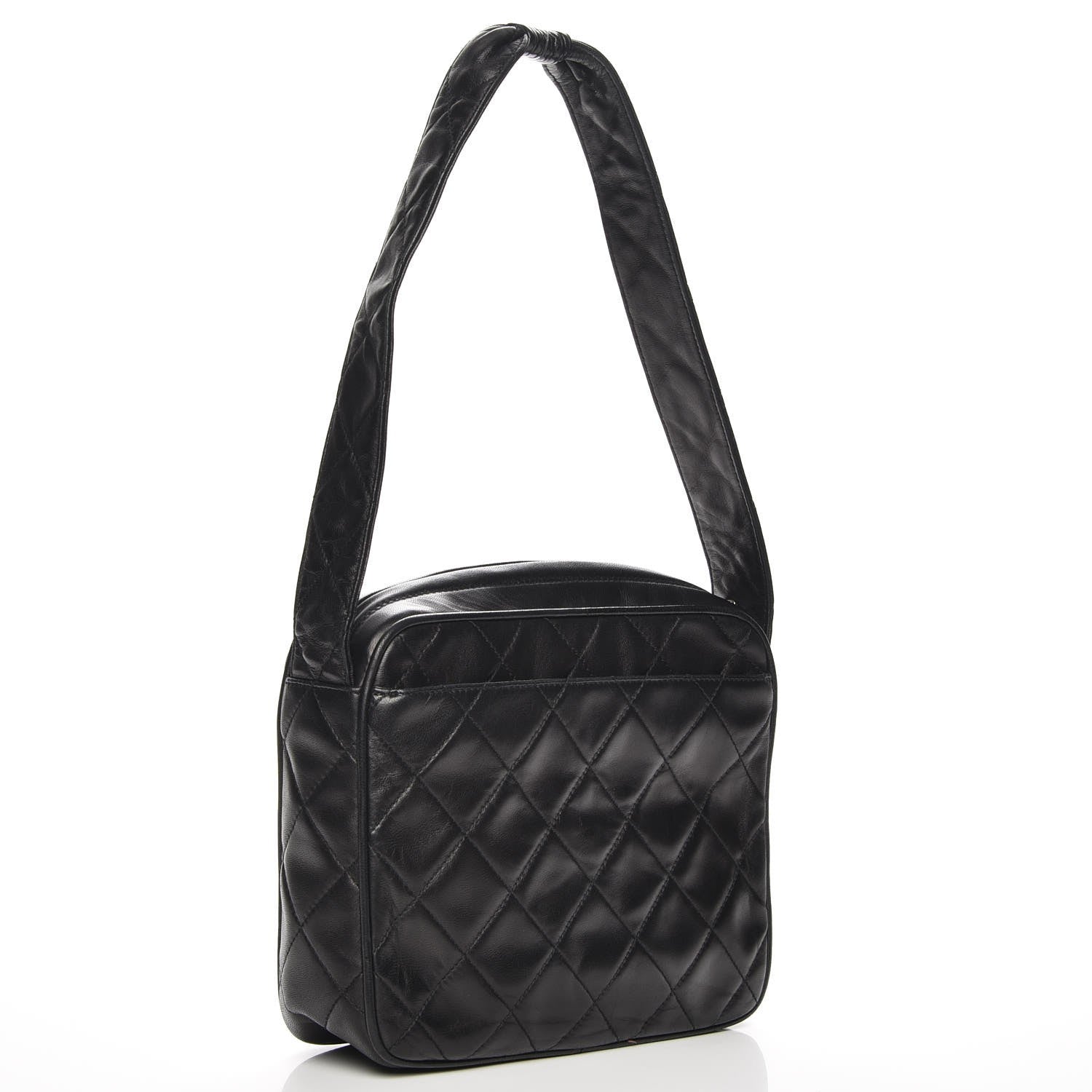 Chanel Lambskin Quilted Small Shoulder Bag Black 3 of 8
