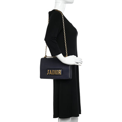 Christian Dior Grained Calfskin J'Adior Chain Flap Bag Blue 2 of 14