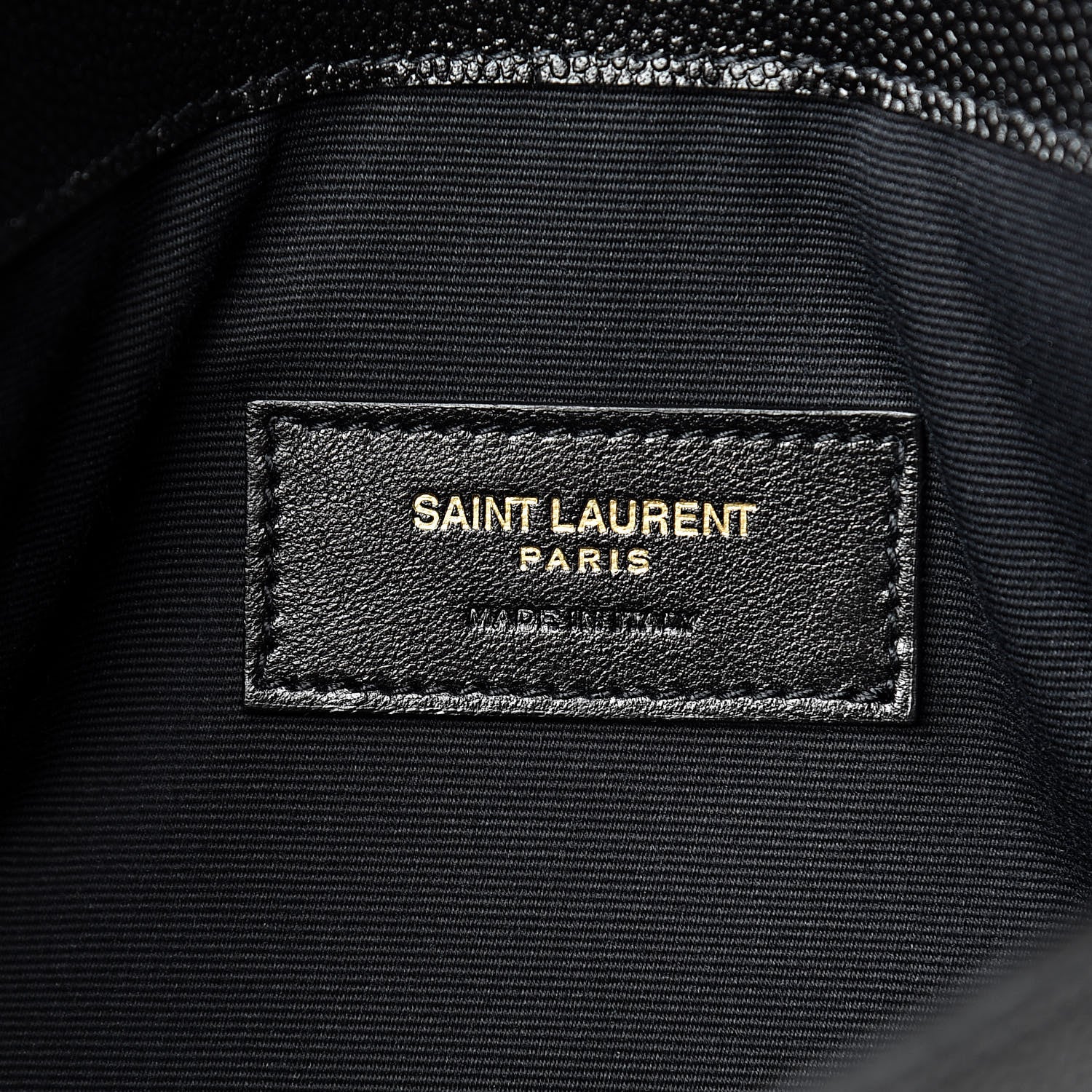 Saint Laurent Grain De Poudre Uptown Pouch Black 6 of 8
