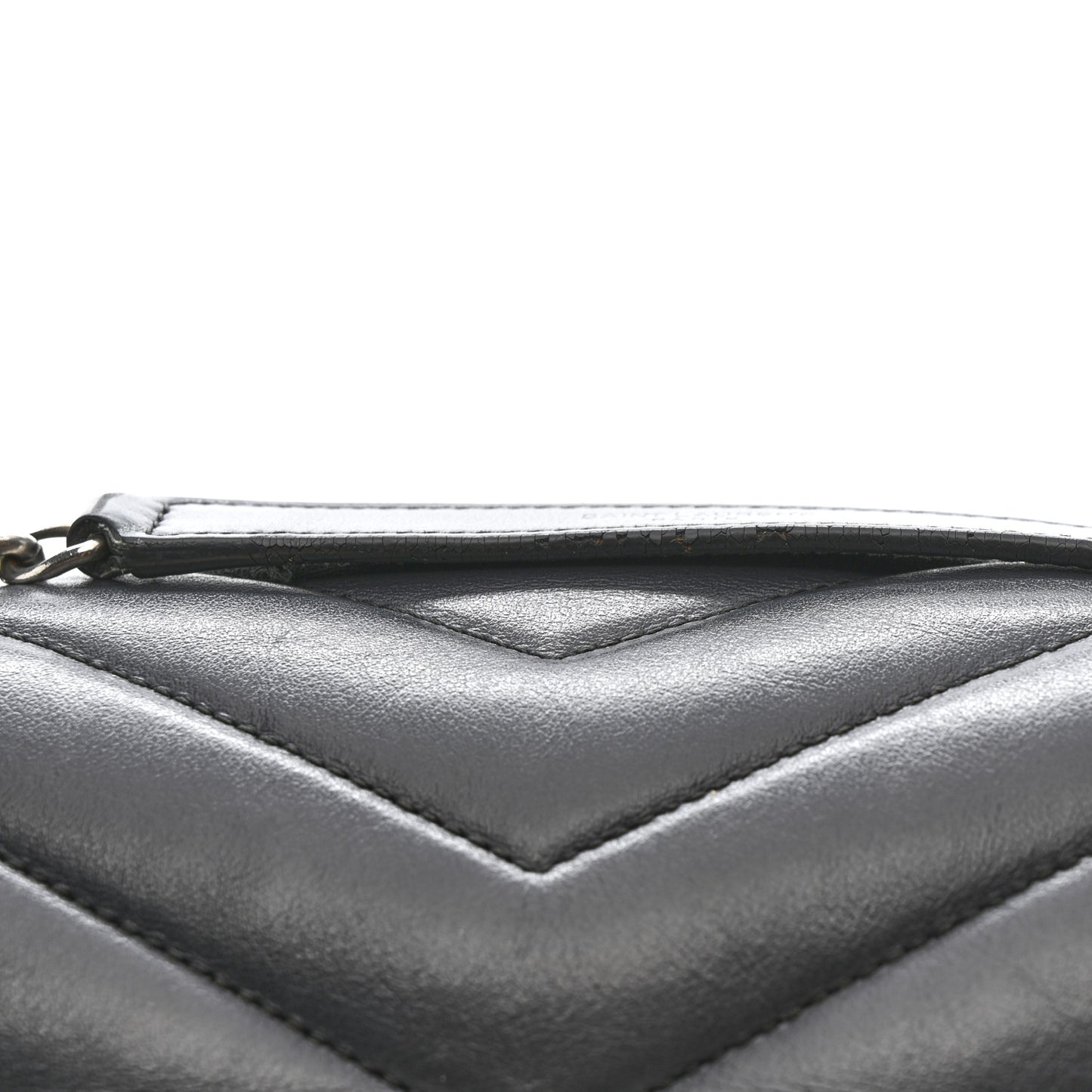 Calfskin Y Quilted Monogram Medium Loulou Chain Satchel Storm