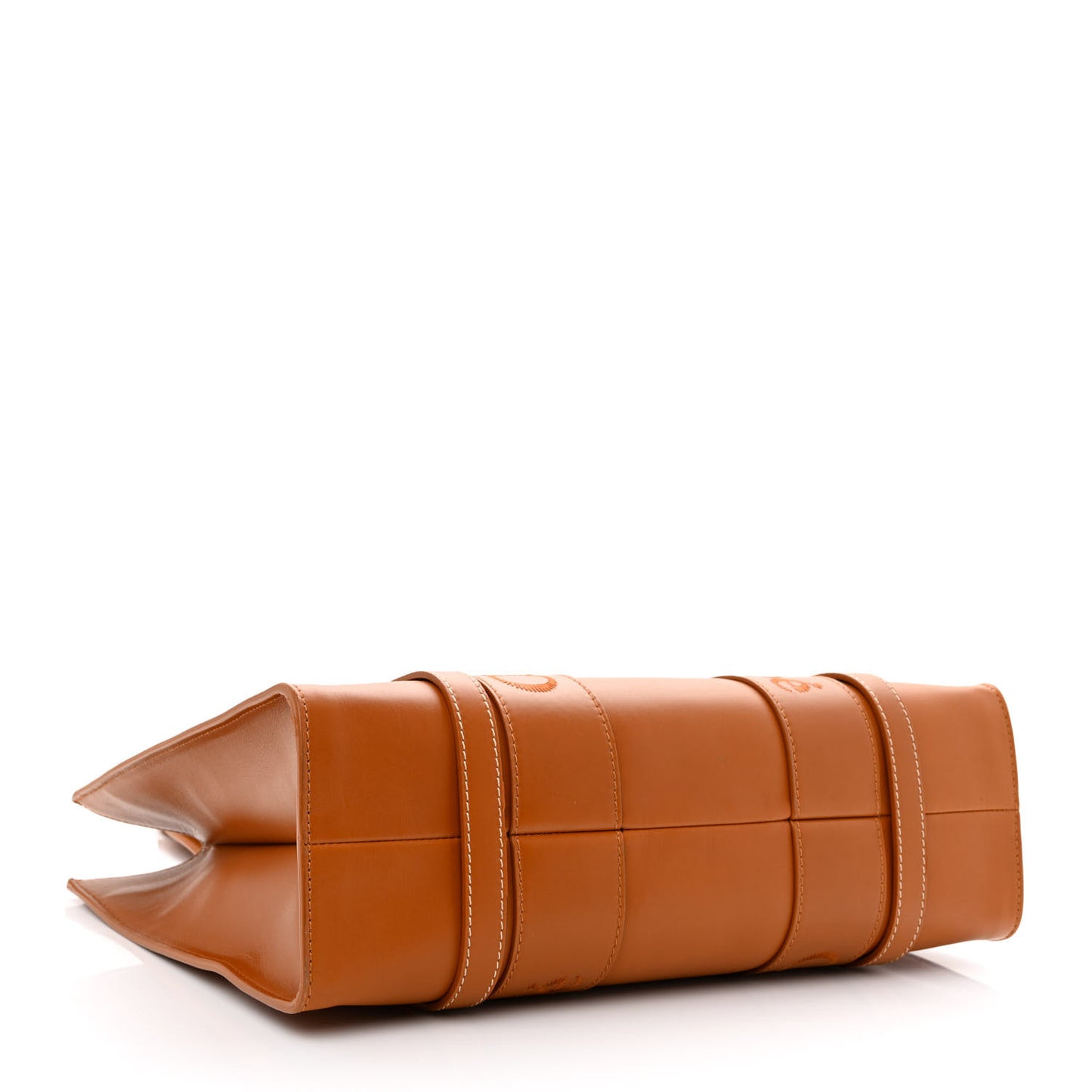 Calfskin Medium Woody Tote Caramel