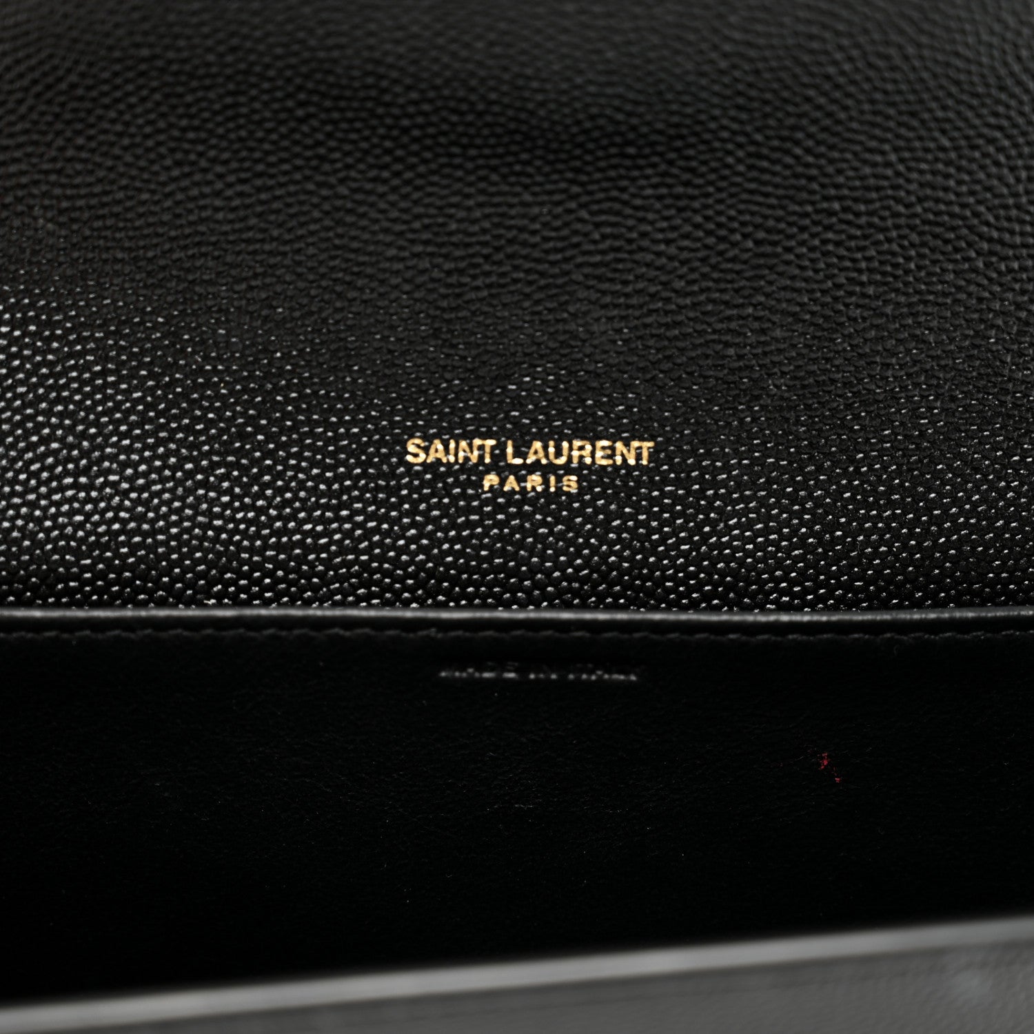 Saint Laurent Grain de Poudre Uptown Chain Wallet Black 8 of 11