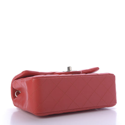 Chanel Lambskin Quilted Mini Rectangular Flap Red 4 of 10