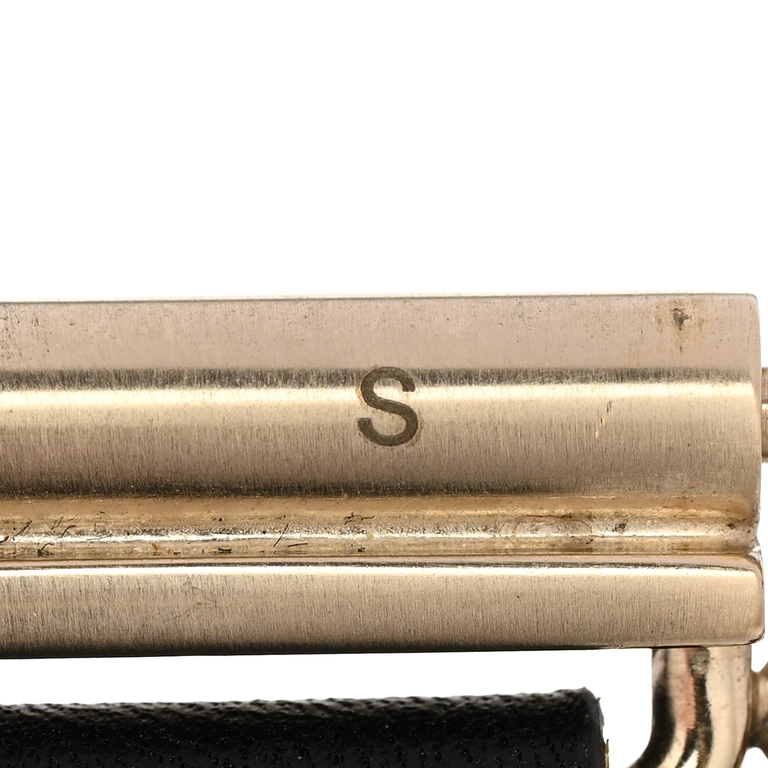 Chanel Calfskin CC Wide Cuff S Black Gold 5 of 11