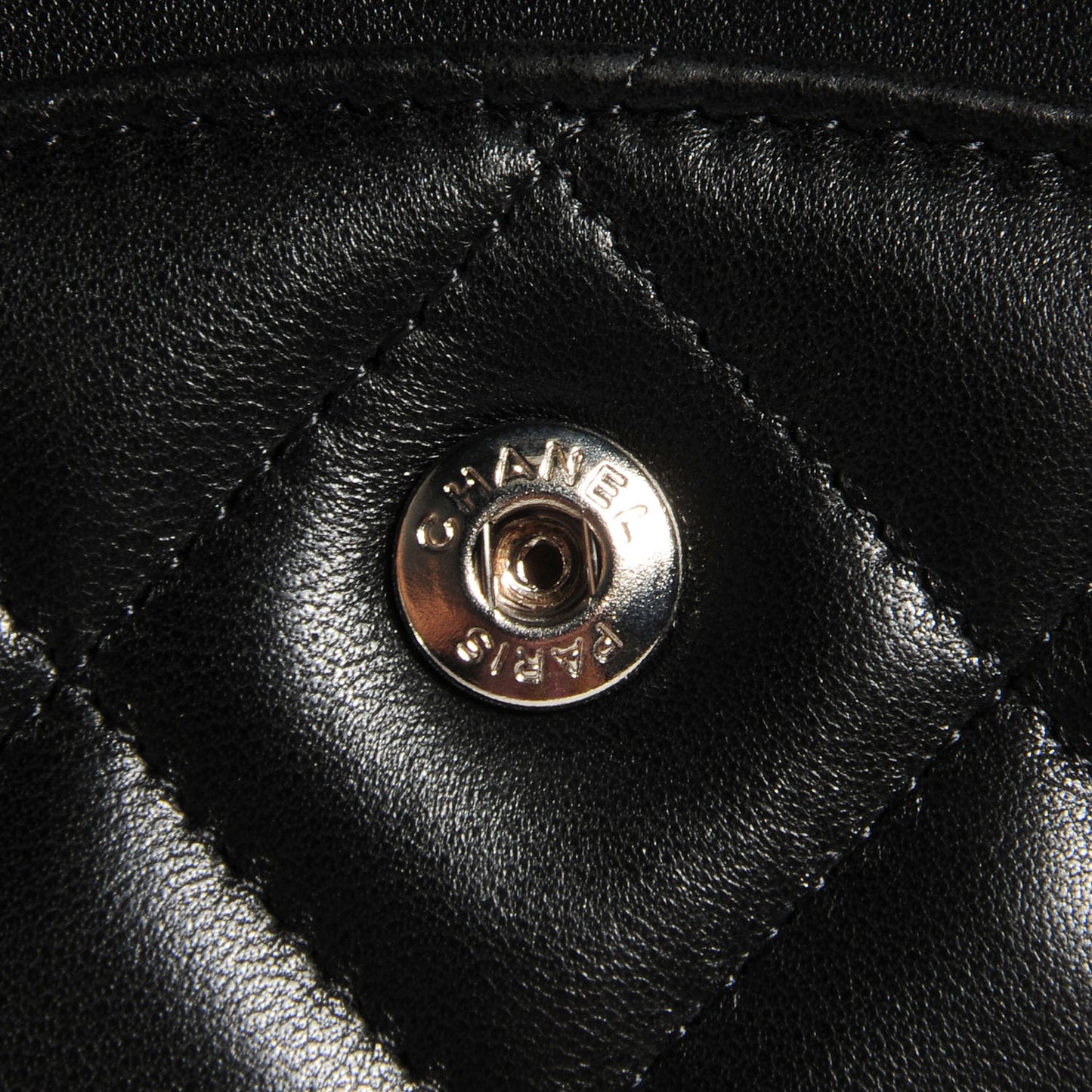Lambskin Quilted Maxi Double Flap Black