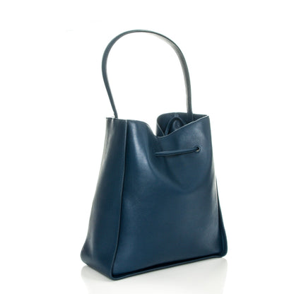 3.1 Phillip Lim 3.1 Smooth Calfskin Large Soleil Bucket Bag Midnight Blue 4 of 8