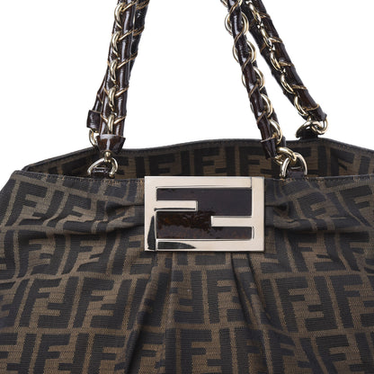 Fendi Zucca Mia Tote Tobacco 6 of 10
