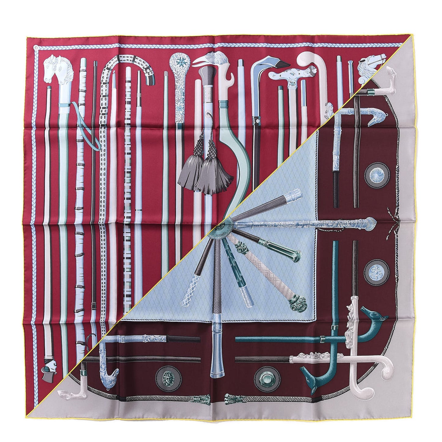 Silk Cannes Et Cannes Scarf 90