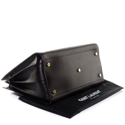 Saint Laurent Calfskin Large Sac de Jour Carryall Dark Brown 4 of 8