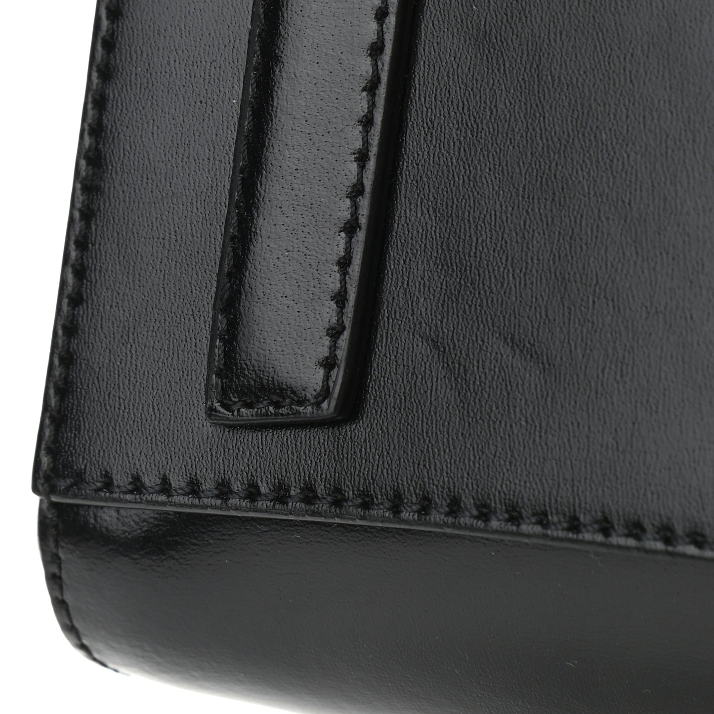 Shiny Lord Calfskin Mini Antigona Black