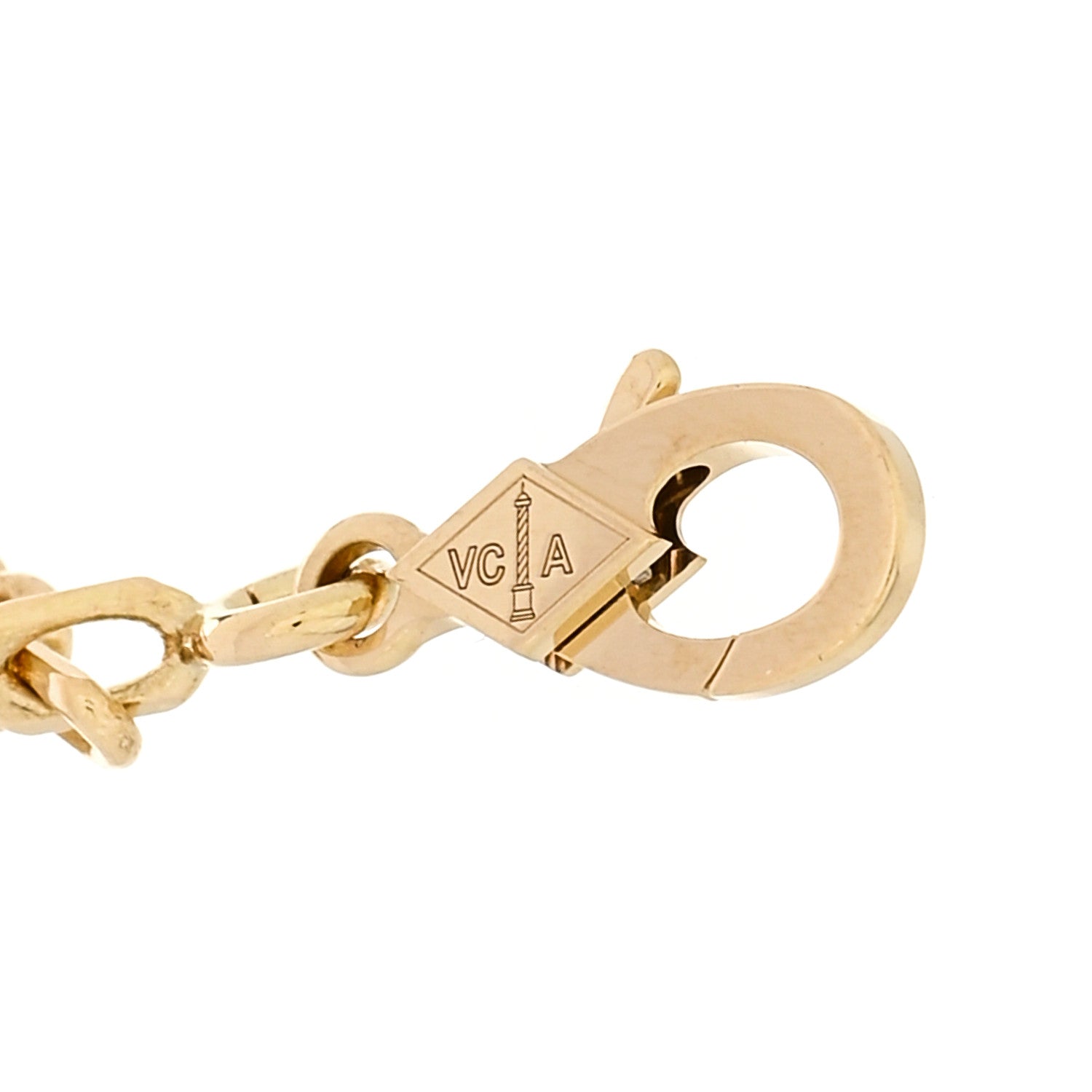 Van Cleef & Arpels 18K Yellow Gold Black Onyx 5 Motifs Vintage Alhambra Bracelet 3 of 5