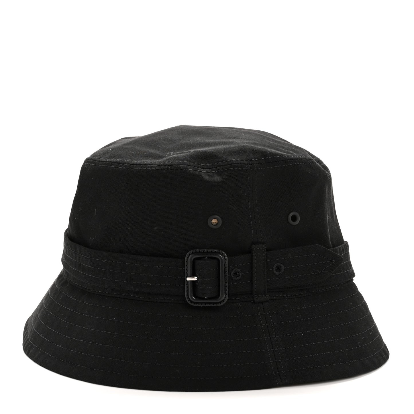 Cotton Gabardine Bucket Hat L Black