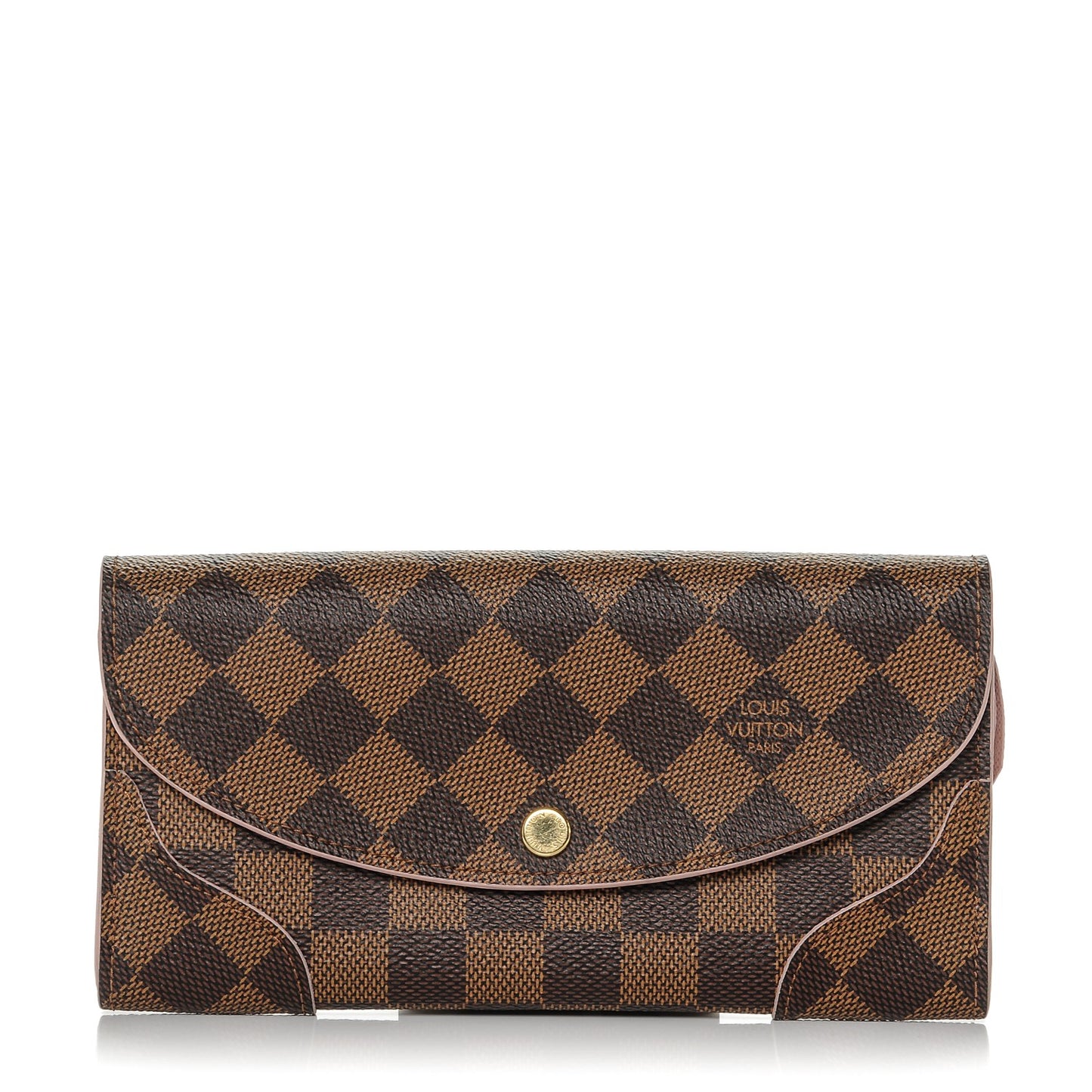 Damier Ebene Caissa Wallet Rose Ballerine
