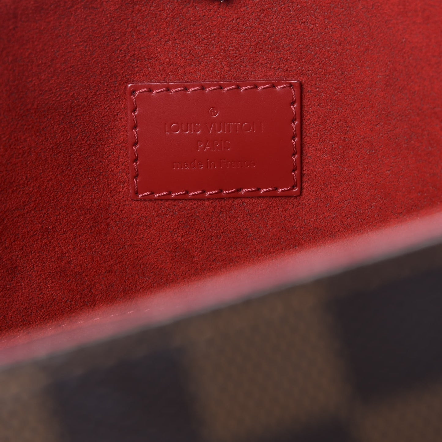 Damier Ebene Caissa Hobo Cherry