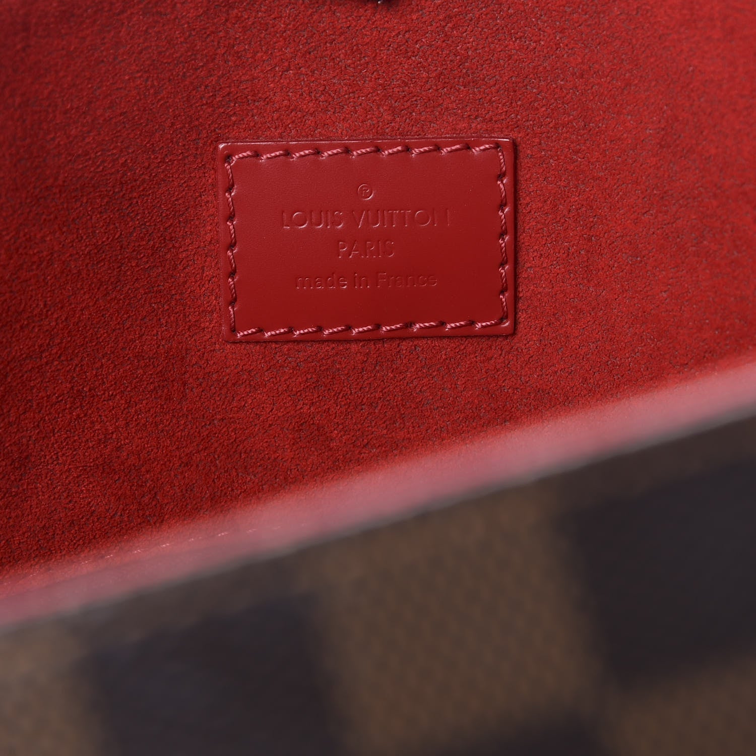 Louis Vuitton Damier Ebene Caissa Hobo Cherry 6 of 11