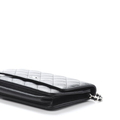 Chanel Caviar Quilted Wallet On Chain WOC Black 9 of 11