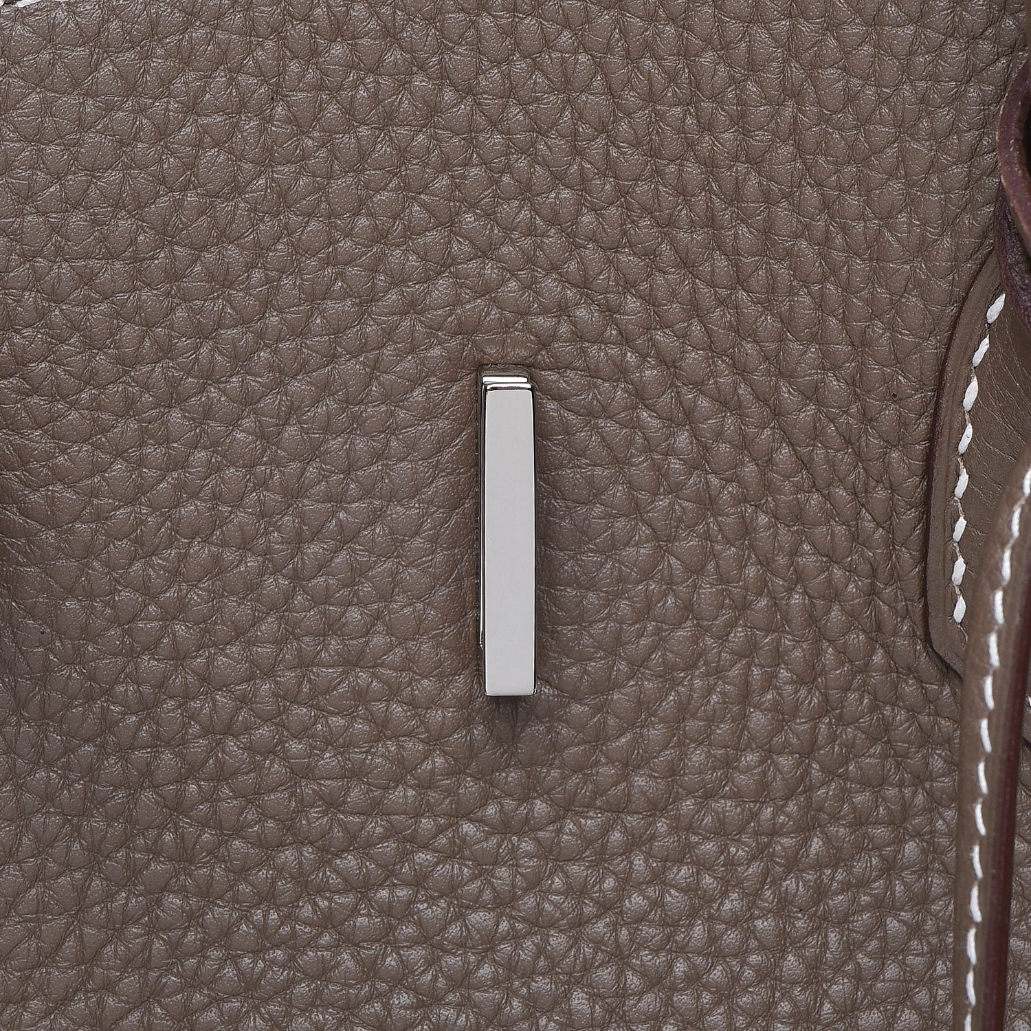 Hermes Taurillon Clemence Birkin 35 Etoupe 21 of 30