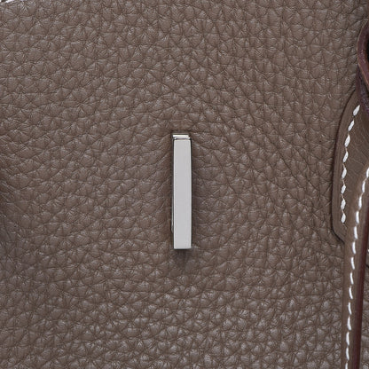 Hermes Taurillon Clemence Birkin 35 Etoupe 21 of 30