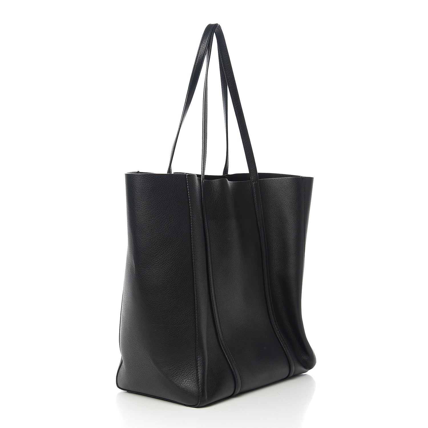 Balenciaga Pebbled Calfskin Small Everyday Tote Black 2 of 13
