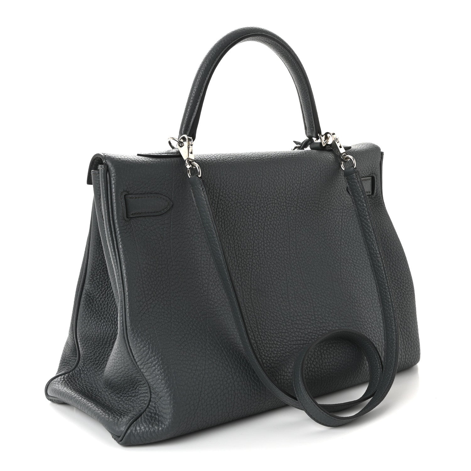 Hermes Togo Kelly Retourne 35 Bleu Orage 3 of 9