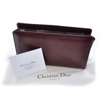 Christian Dior Leather Trousse Cosmetic Bag Rouge 11 of 11