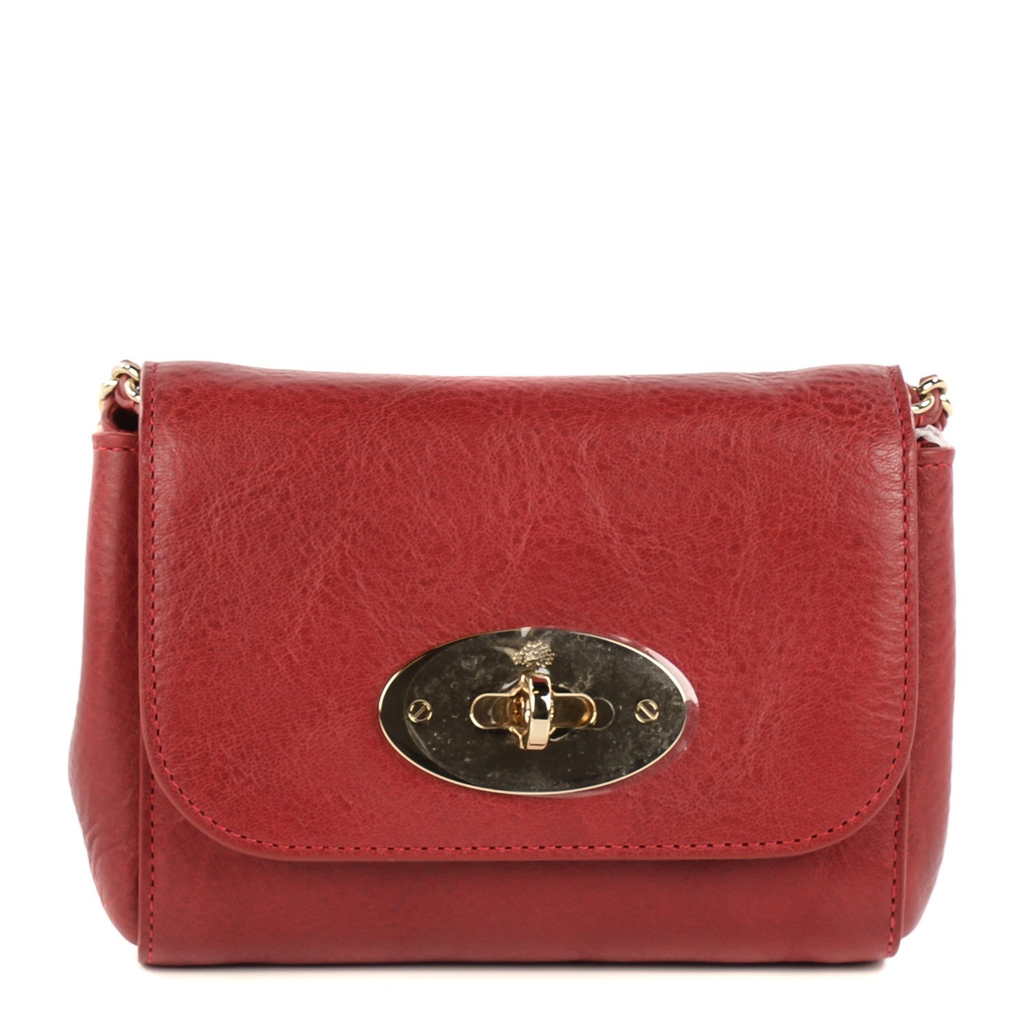Mulberry Natural Leather Mini Lily Poppy Red 1 of 8