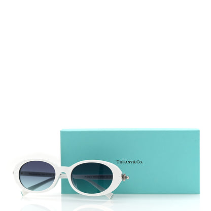 Tiffany Acetate HardWear Oval Sunglasses TF4242D White Blue 8 of 8