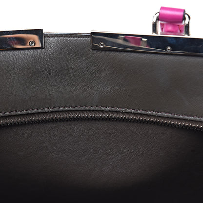 Fendi Vitello Dolce Shiny Nappa Petite 3Jours Tote Magenta Carbone 18 of 18