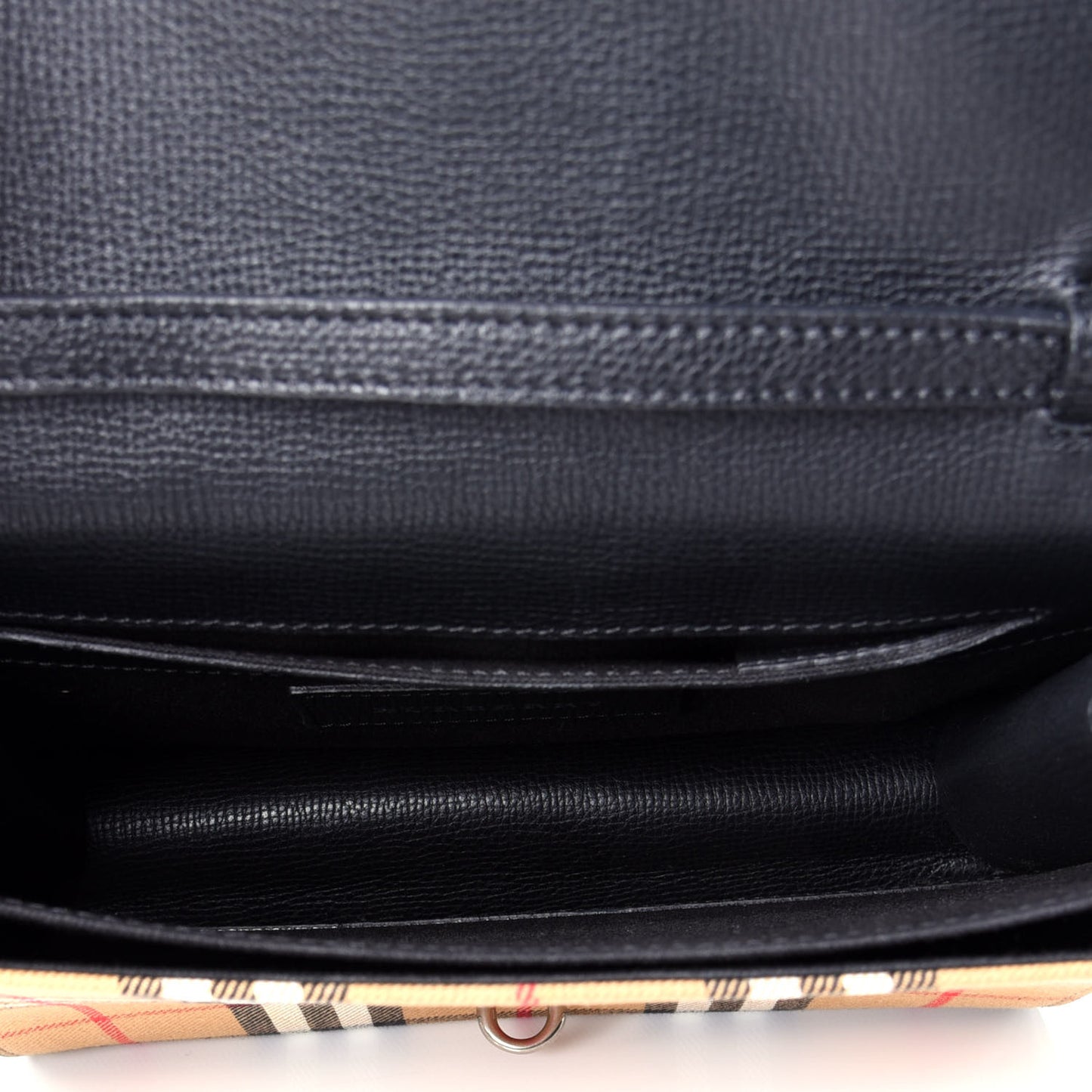 Derby Calfskin Vintage Check Small Macken Crossbody Bag Black