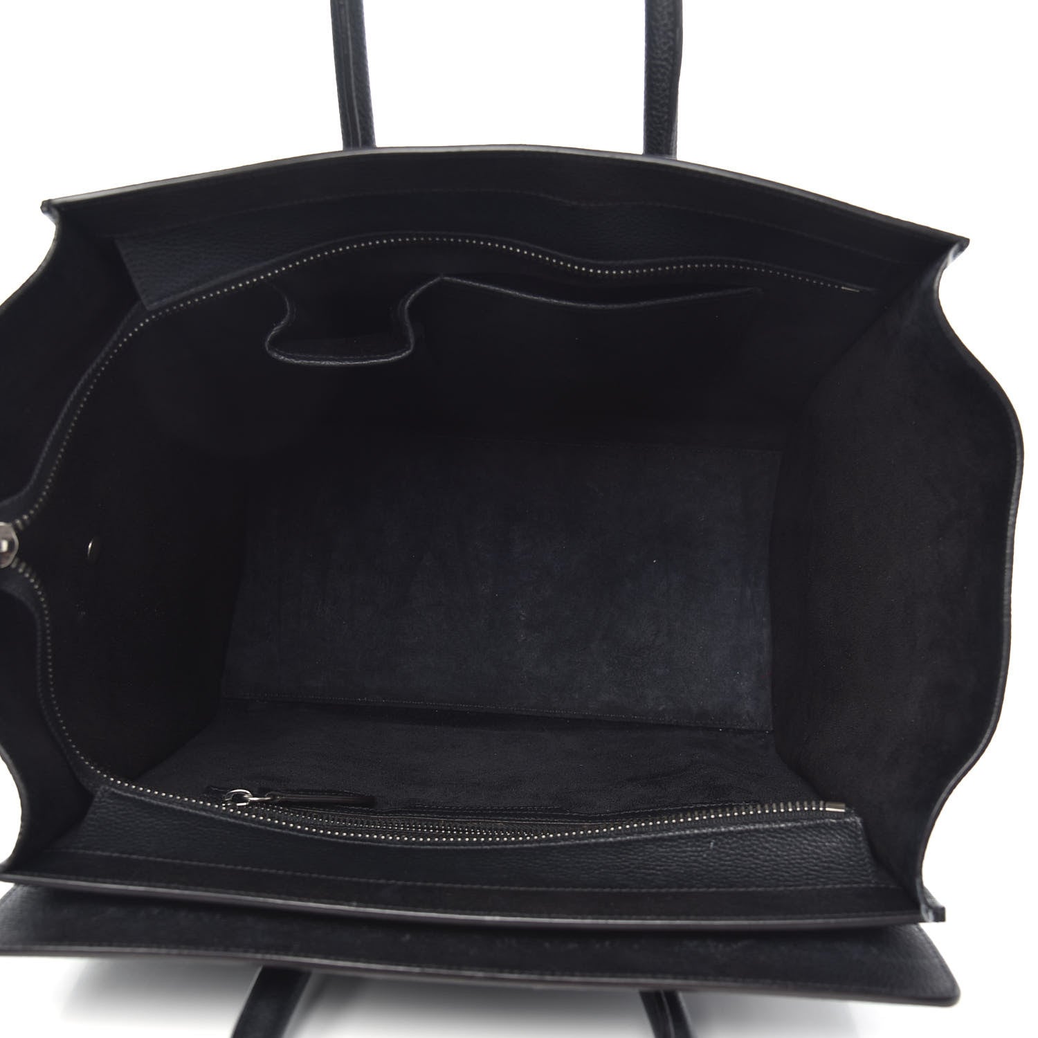 Celine Drummed Calfskin Mini Luggage Black 5 of 14