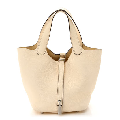 Hermes Taurillon Clemence Picotin Lock 18 PM Nata 1 of 11