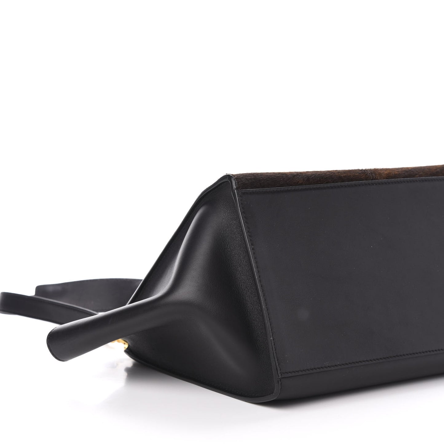 Shaded Pony Hair Calfskin Medium Trapeze Brown