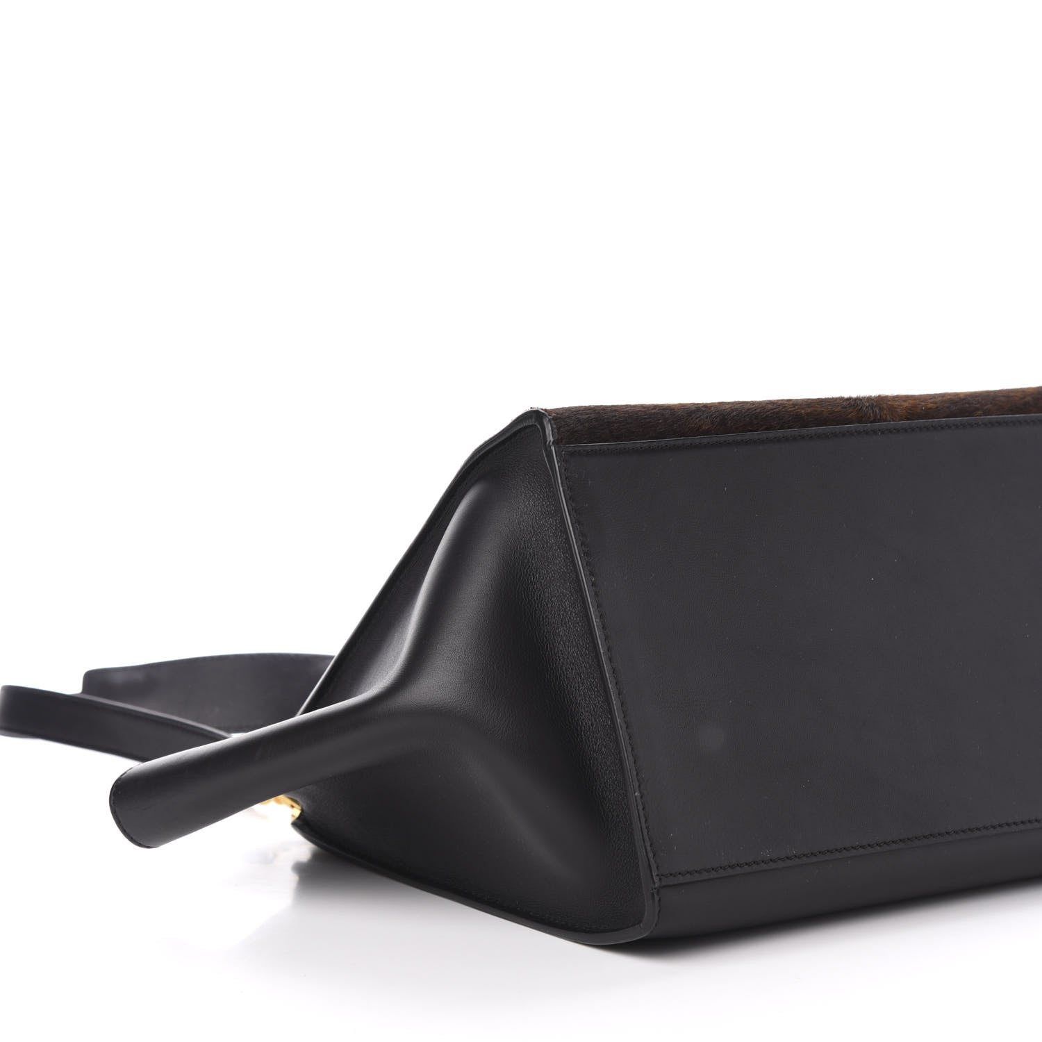 Celine Shaded Pony Hair Calfskin Medium Trapeze Brown 7 of 9