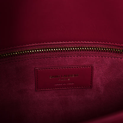 Saint Laurent Calfskin Medium Classic Monogram Universite Bag Fuchsia 7 of 9