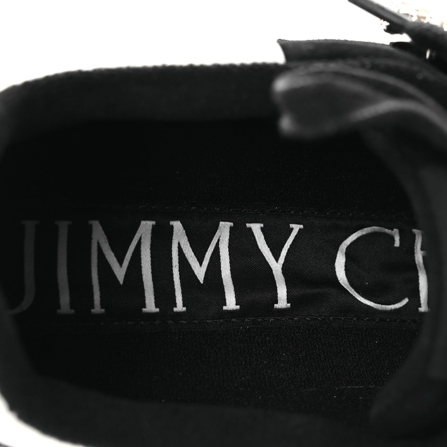Jimmy Choo Suede Crystal Osaka Oakland Sneaker 41 Black White 9 of 11
