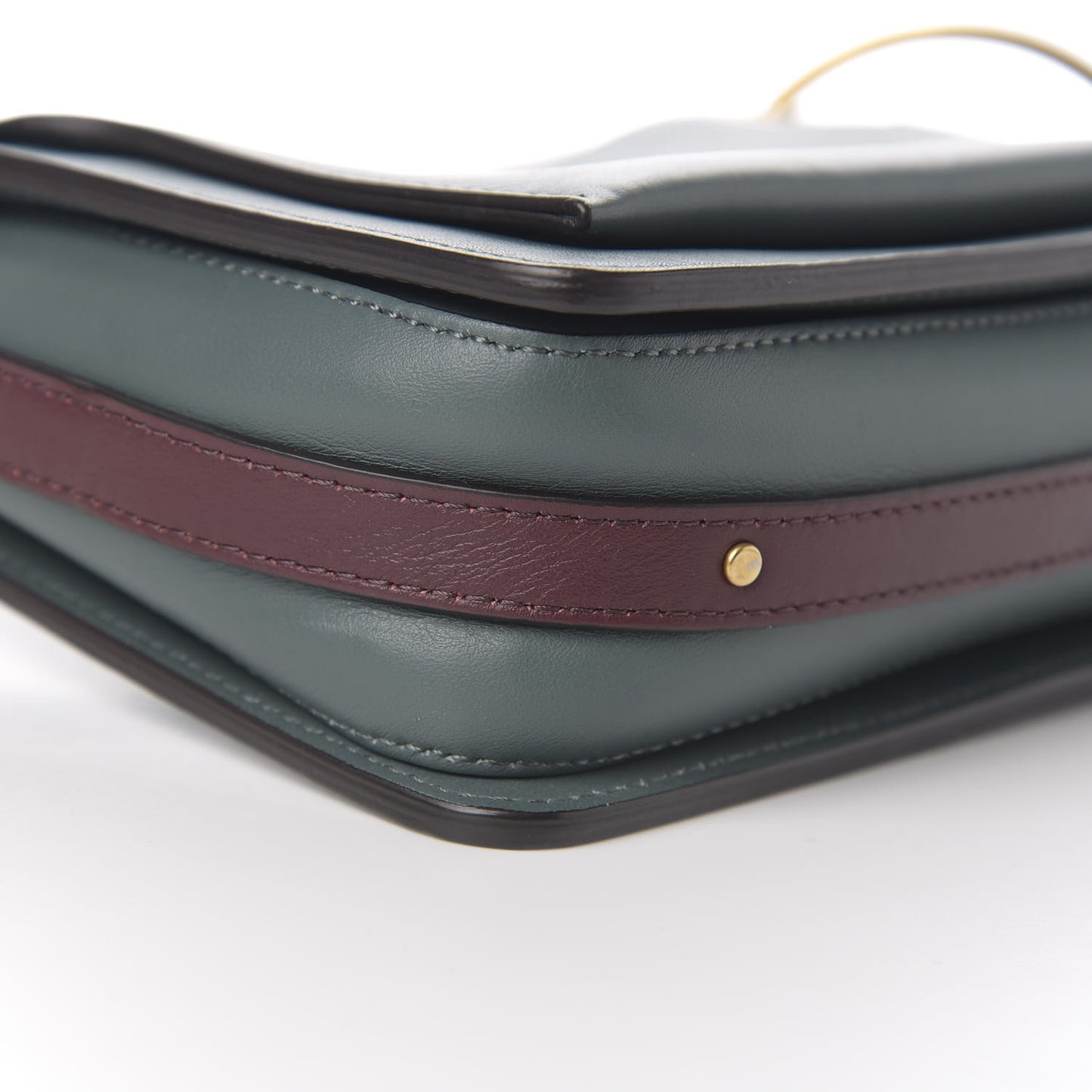 Calfskin Small Roy Tri-Color Bag Blue