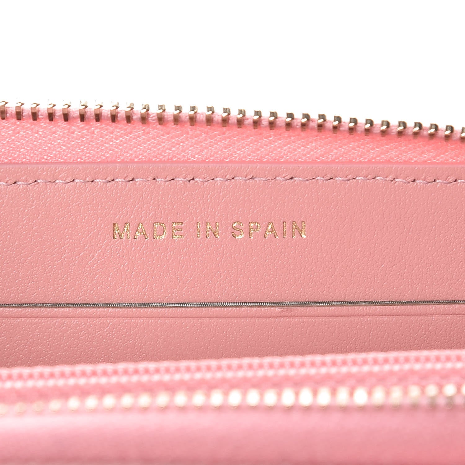 Chanel Caviar Chevron Quilted Medium Zip Around Wallet Pink 7 of 11