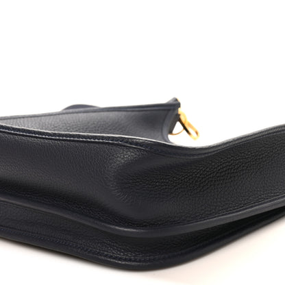 Hermes Taurillon Clemence EVELYNE III PM Bleu Nuit 10 of 10