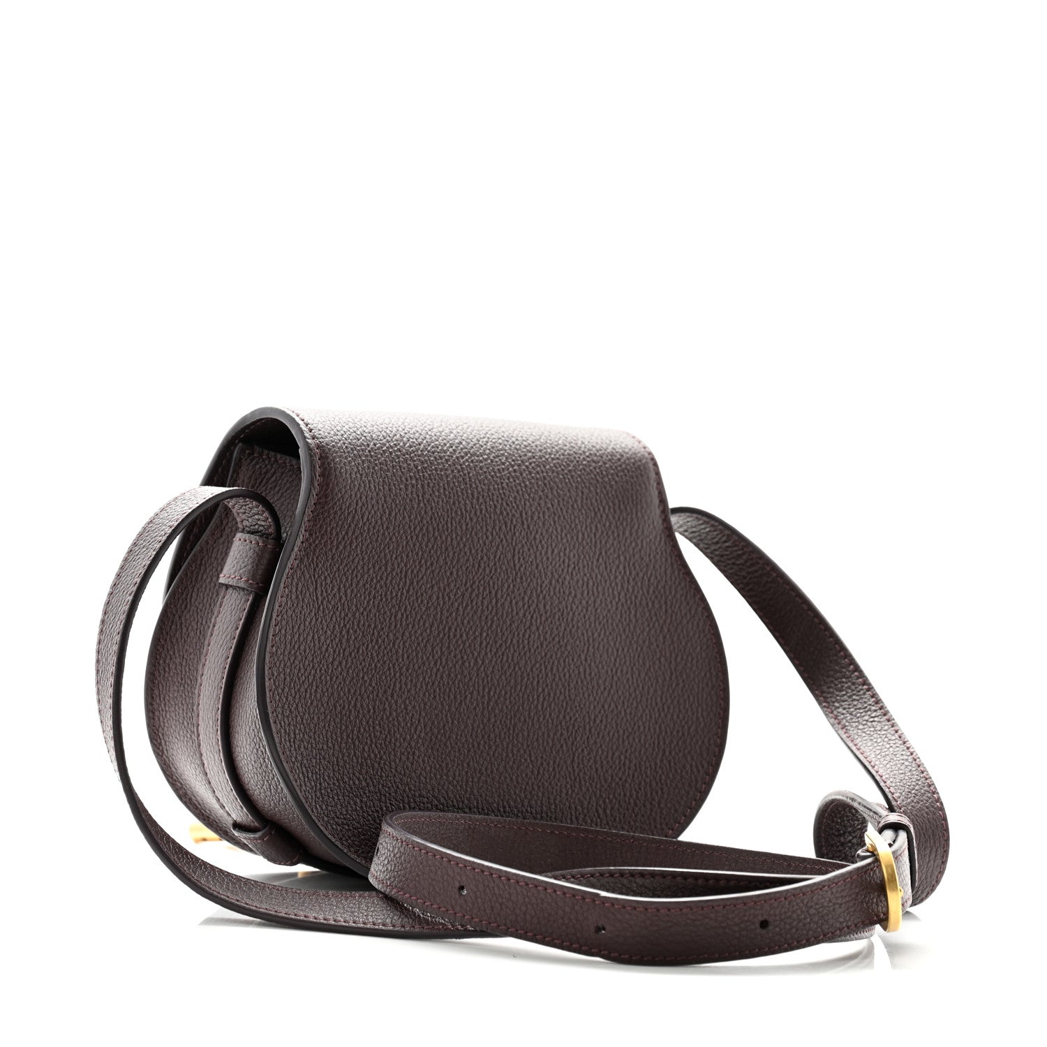 Chloe Calfskin Mini Marcie Round Crossbody Bag Intense Violine 3 of 11