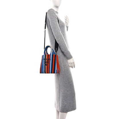 Prada Terry Cloth Small Stripe Tote 2 of 9