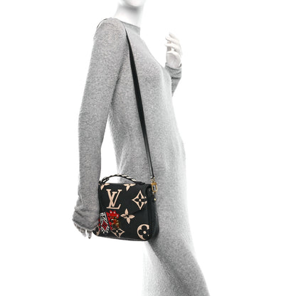 Louis Vuitton Empreinte Monogram Giant Crafty Pochette Metis Black Creme 2 of 9