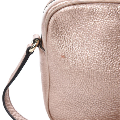 Gucci Metallic Pebbled Calfskin Small Soho Disco Bag Pink 11 of 12