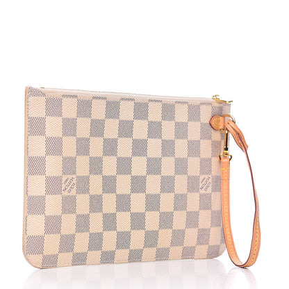 Louis Vuitton Damier Azur Neverfull MM GM Pochette 3 of 8