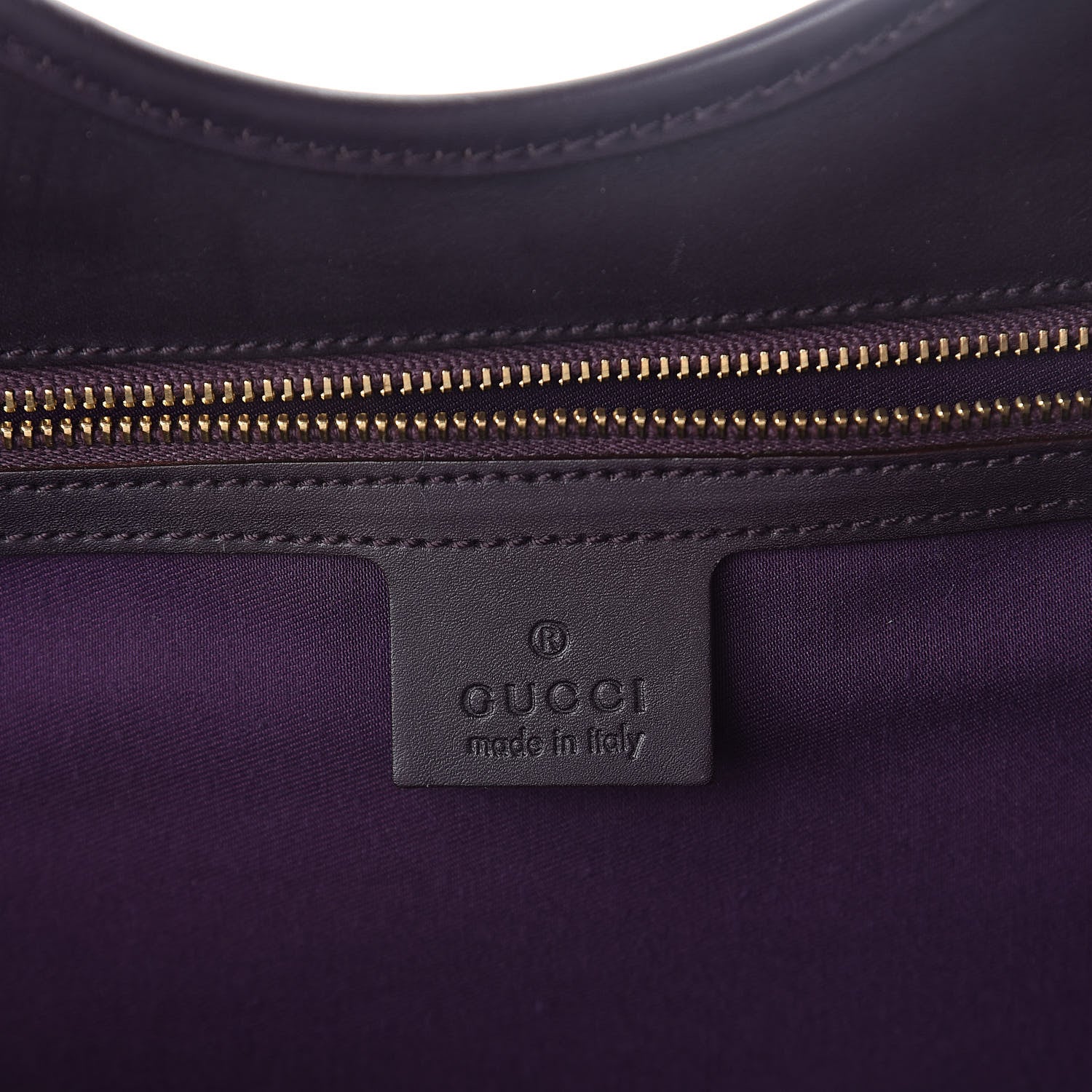 Gucci Calfskin Horsebit Embossed Large Glam Shoulder Bag Purple 6 of 10