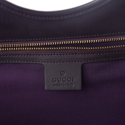Gucci Calfskin Horsebit Embossed Large Glam Shoulder Bag Purple 6 of 10