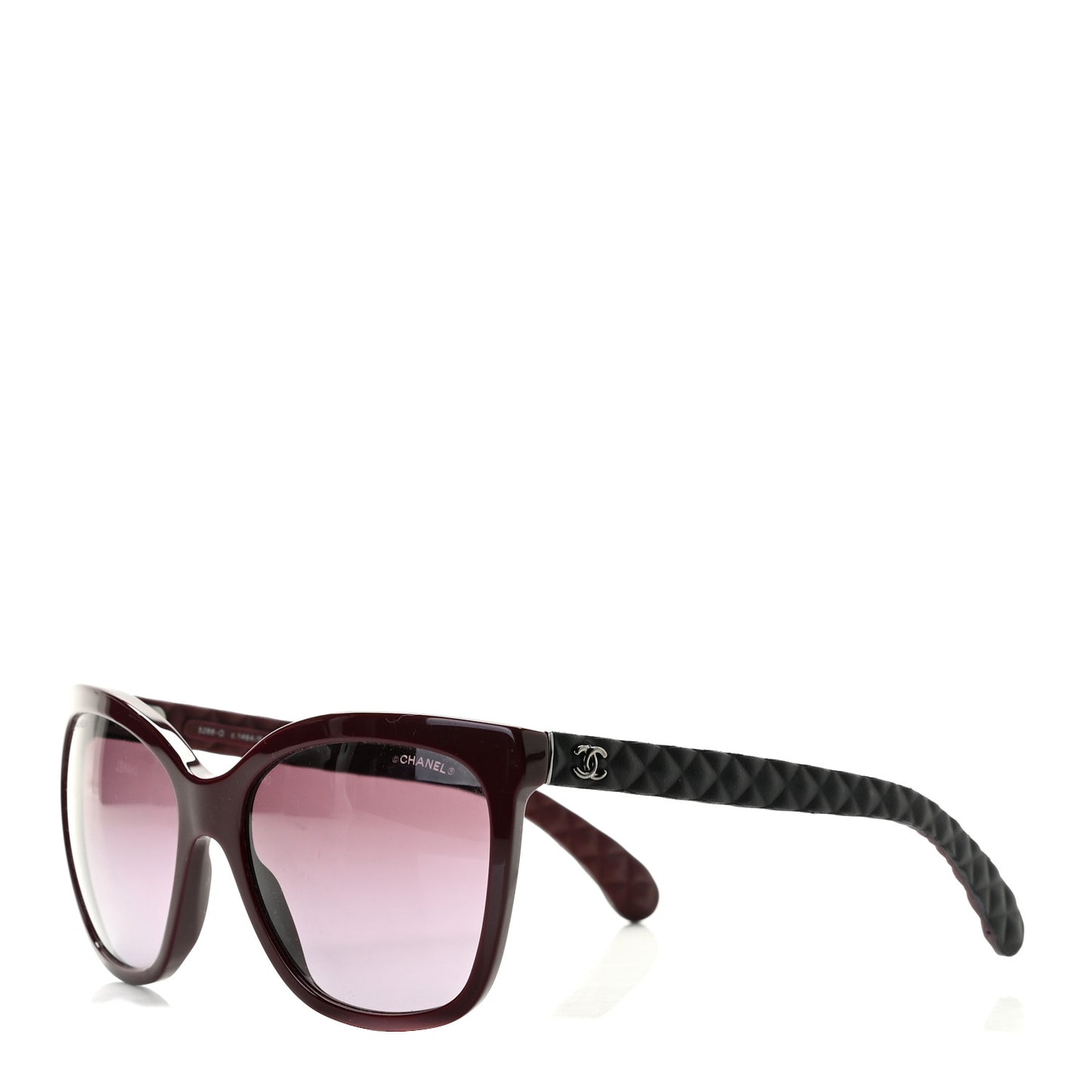 Quilted CC Sunglasses 5288-Q Burgundy