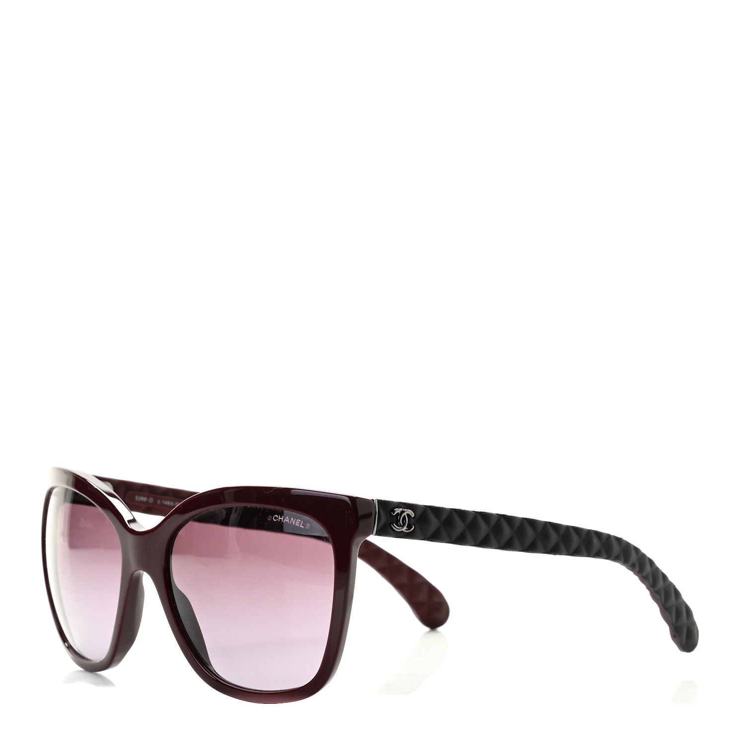 Chanel Quilted CC Sunglasses 5288-Q Burgundy 1 of 7